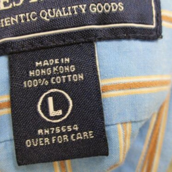 Abercrombie Dress Shirt Youth Boys Size L Striped Long Sleeve Casual Button Up - Picture 8 of 14